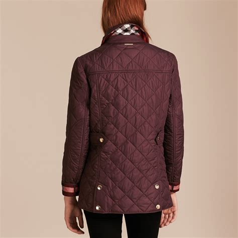 burberry diamond quilted coat|burberry check diamond quilted coat.